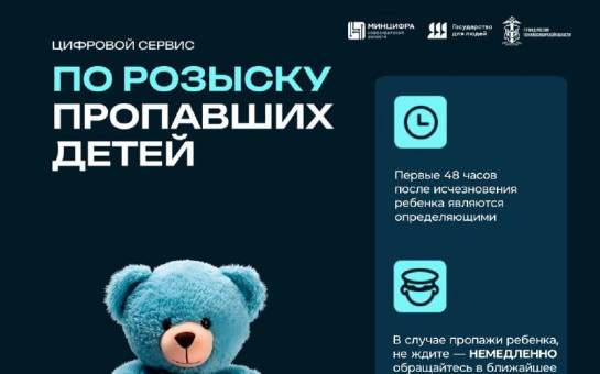 В Новосибирской области внедрен цифровой сервис по розыску пропавших несовершеннолетних с применением средств искусственного интеллекта